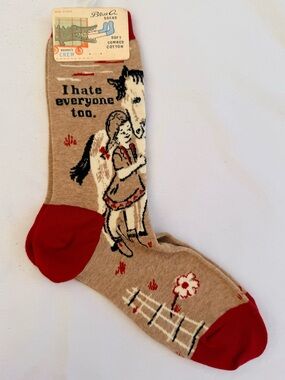 BLUE Q Novelty Crew Socks